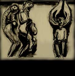 sketch of gislebertus tympanum